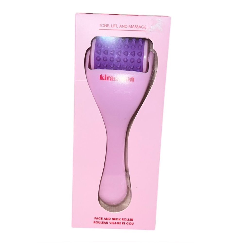 Kiramoon Women's Reset Face & Neck Skincare Roller Pink One Size NWT